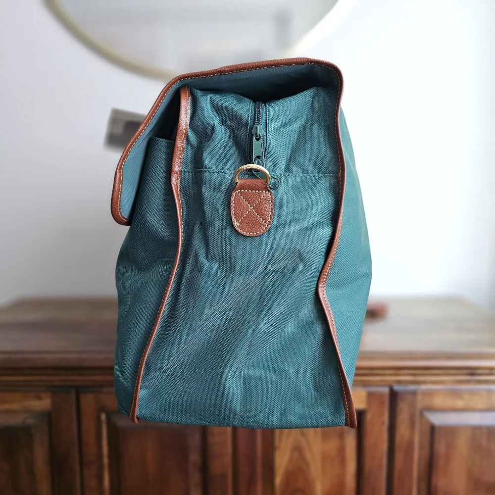 POLO RALPH LAUREN Vintage Teal Travel Weekender Bag Set New Old Stock